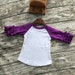 ADULT Ruffle Raglan Shirts 3/4