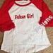 ADULT Ruffle Raglan Shirts 3/4
