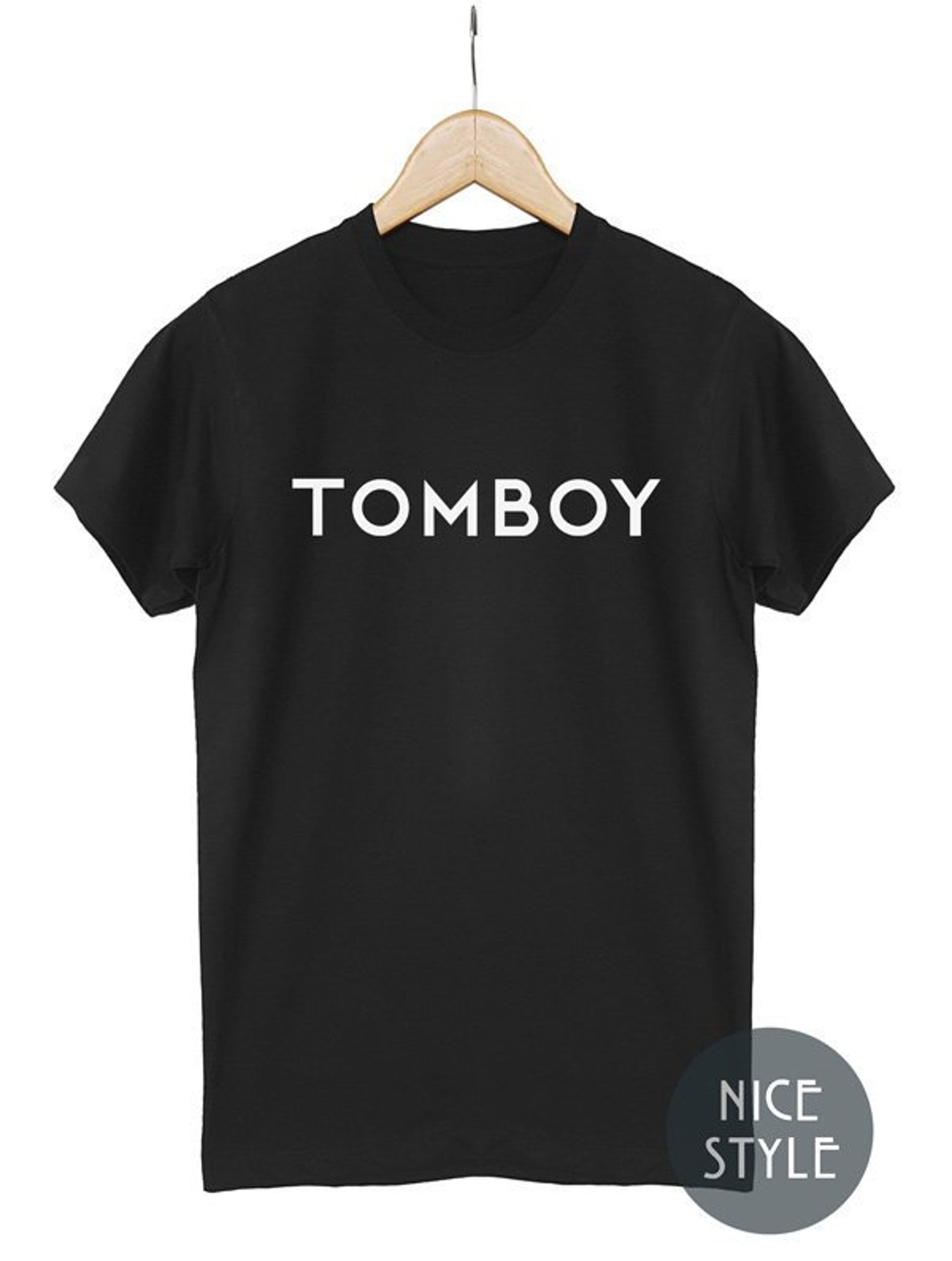 TOMBOY Tshirt Tom Boy Shirt Quote tShirt Unisex Funny Tee Top Etsy