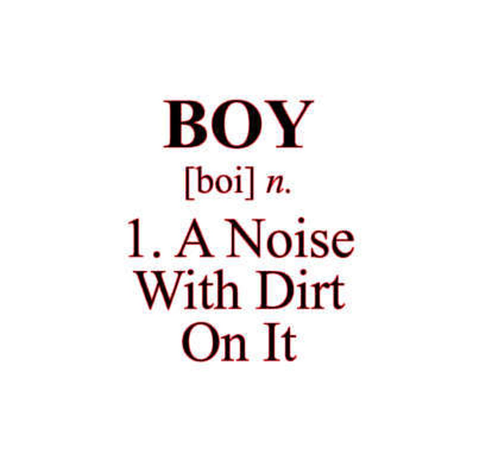 Garçon définition vinyle autocollant Etsy