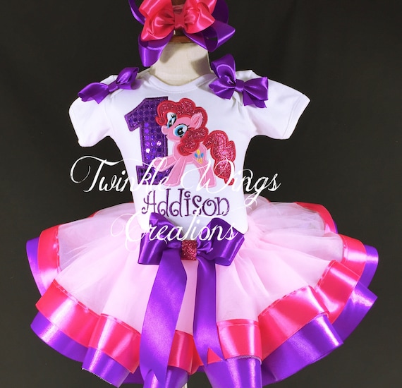 Inspired Tutu Dress Handmade Ages 1 to 12 Pinkie Pie My Little Pony