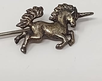 Retired James Avery Sterling Unicorn Lapel Hat Stick Pin