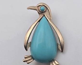 Signed Crown Trifari Penguin Brooch – Jelly Belly Style
