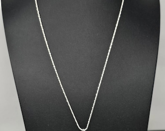 925 Silver Art Deco Revival Black Round Pendant 24" Chain