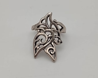 James Avery Retired 925 Open Scroll Peace Dove Ring 5.75