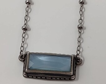 James Avery Bleu Clair Triplet Sterling 925 Necklace 16"