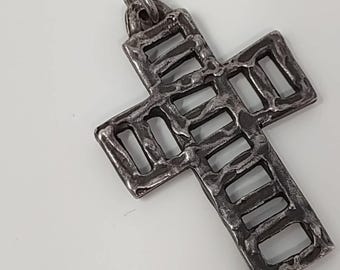 Retired James Avery Sterling Silver 925 Ladder Cross Pendant