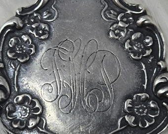 Vintage Foree Sterling Silver Floral Pendant 925