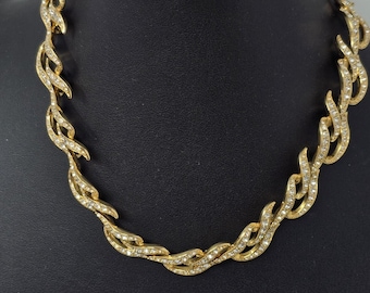 Elizabeth Taylor Avon Eternal Flame Rhinestone Necklace Box