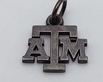 Breloque James Avery Texas A&M ATM en argent sterling 925 non taillé