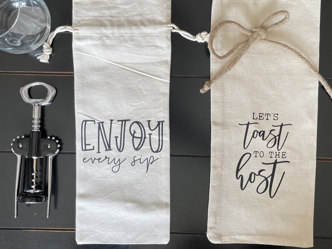 Hostess Wine Bags Wine Bag for Hosts Toast the Host Funny Etsy