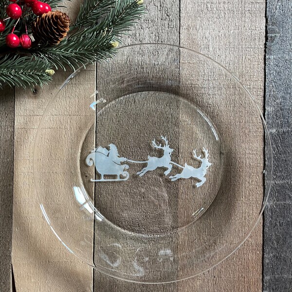 Santa Cookie Plate Etsy