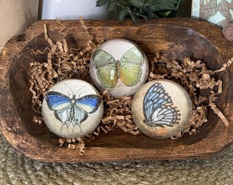 Mini pisapapeles de cristal, diseño de mariposa decorado a mano, regalo único de agradecimiento para profesores, accesorio de escritorio, regalo del Día de la Madre, para compañeros de trabajo.