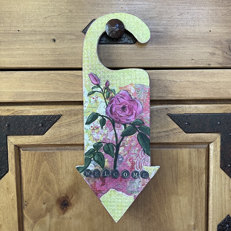 Welcome Sign Door Handle Etsy