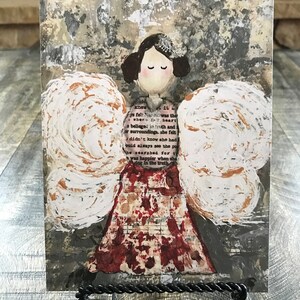 Engel Grußkarten und Umschlag-Set, Engel-Kunstdruck, Weihnachtsgeschenk für Tante, Weihnachtsgeschenk für Tante, Weihnachtsgeschenk für Tante, Weihnachtsgeschenk für Tante, 13x18 Flache Karte, (4er-Set)