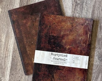 Roycycled Journal for Mixed Media, Whimsical Junk Journal with 100 pages, Unique Birthday Gift for Daughter, Gift for Coworker