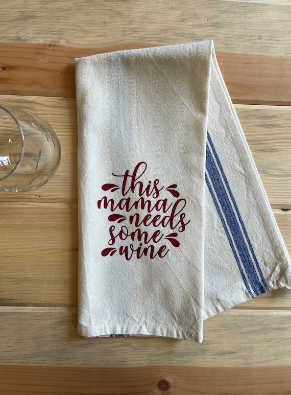 Funny Wine Towels, Clearance Sale, End of Year, Wine Kitchen