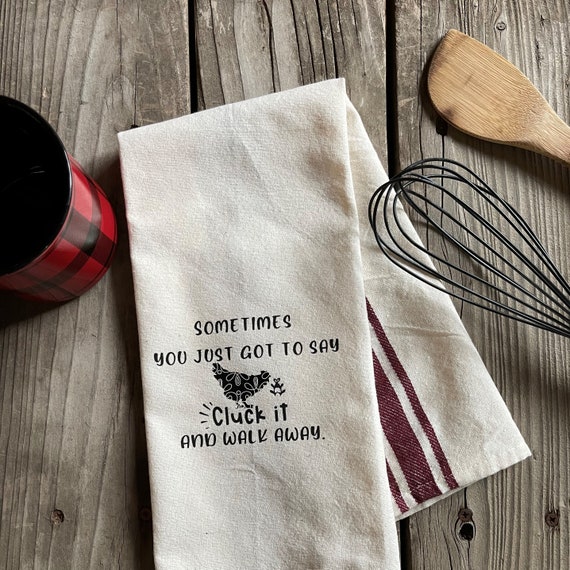 Sarcastic Kitchen Hand Towels, Clearance Sale, End of Year, Funny