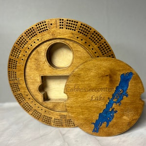 Custom handmade cribbage board