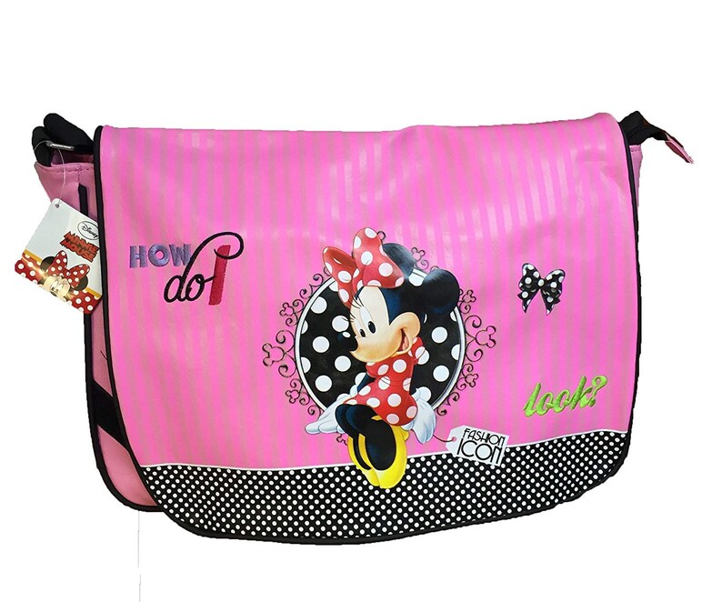minnie mouse messenger bolsa