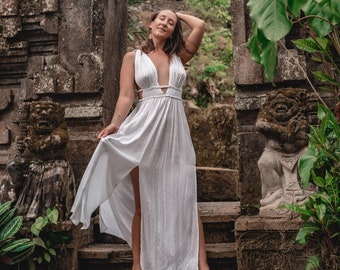 strapless open back dress ROMAN PRINCESS