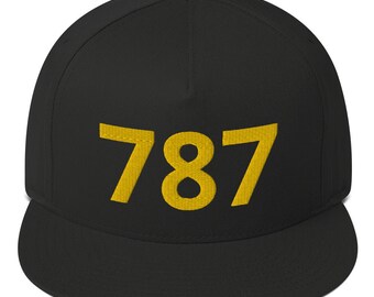 Represent 787 - Black and Yellow Flat Bill Cap Puerto Rico Boricua ISLA DEL ENCANCTO Puerto Rican Roberto Clemente