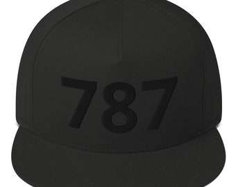 Puerto Rico Boricua ISLA DEL ENCANCTO Represent 787 - Black on White Flat Bill Cap