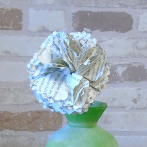filled carnations // carnations // book decoration // book flowers // paper flowers // paper blossoms