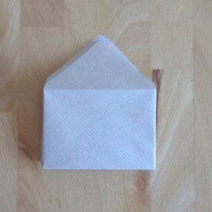10 kleine blanko Briefumschläge aus braunem Skizzenpapier // Briefumschlag // Dekoration // Scrapbooking