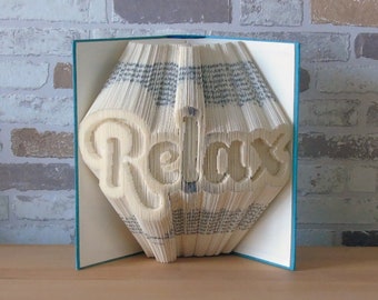 Relax folded book book folding art