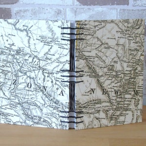 Diary A5 map // notebook // sketchbook // journal // blank