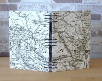 Diary A5 map // notebook // sketchbook // journal // blank