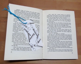 Lesezeichen Pinsel // Leseratte // Bookmark // Bücherwurm // lesen