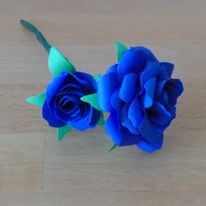 Papieren bloemen – kleine papieren roos met twee bloemen // Roos met dubbele bloem // Cadeau // Moederdag // Papieren roos