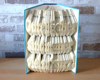 Folded book-good books are always far too short//book-Bookfolding//gift//saying//Deokraton