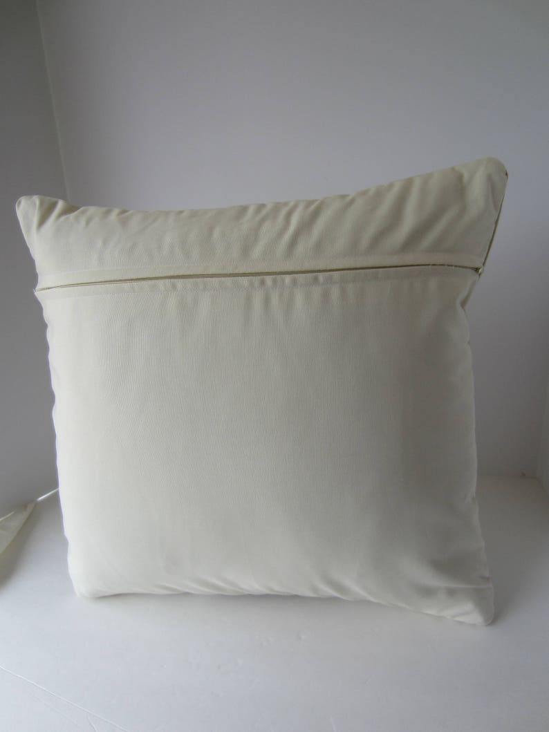 Two Toned Neutral Flying Geese Quilted Pillow Cover Creamy Etsy