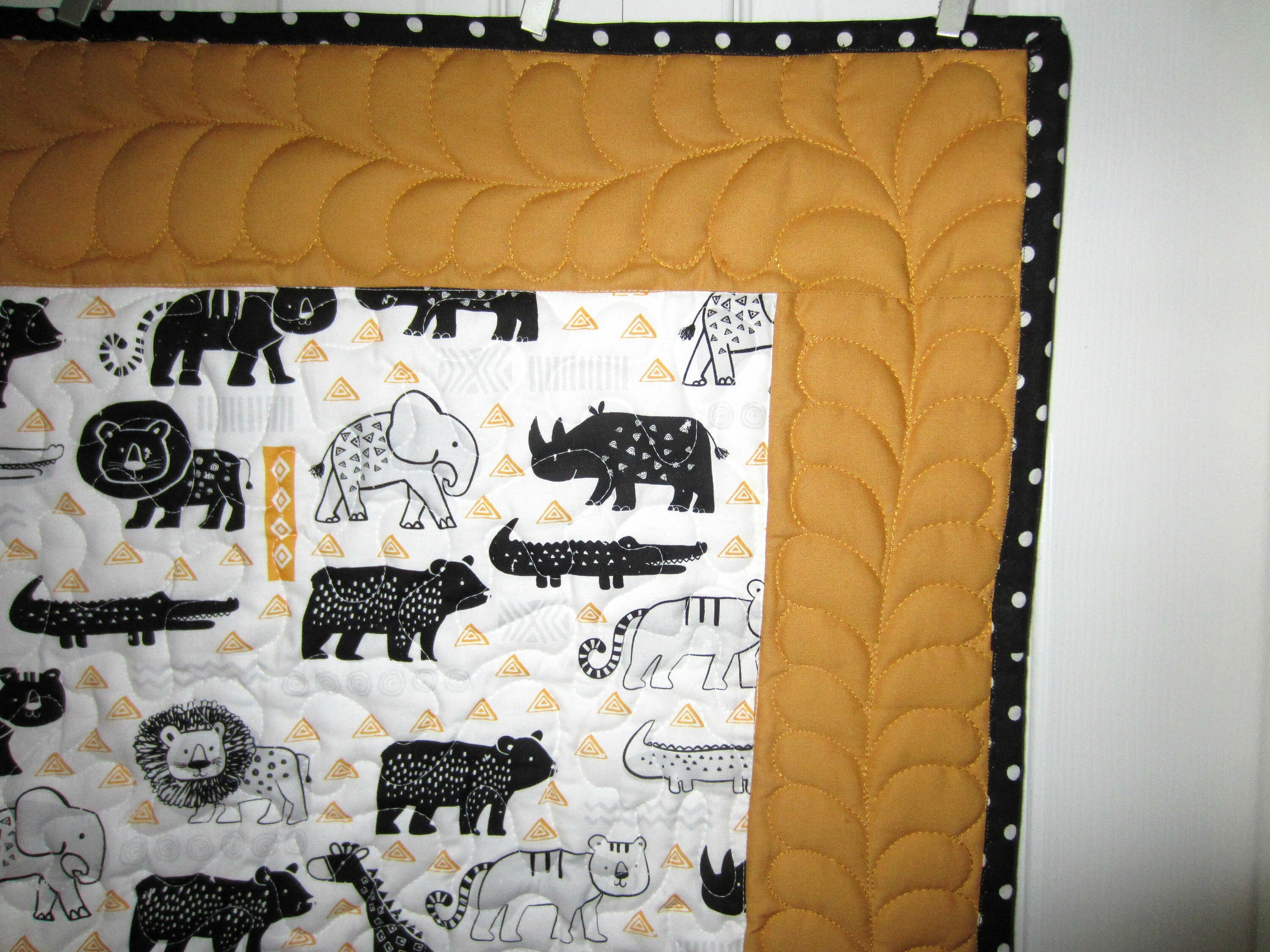 African Safari Animals Quilted Baby Blanket Unisex Play Mat Etsy
