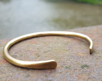 Brass Cuff Bracelet, Hammered Brass Bracelet, Tribal Brass Bracelet- READY TO SHIP