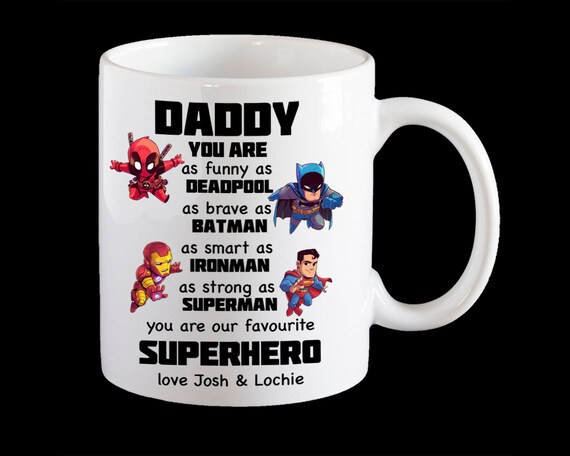 superhero dad mug