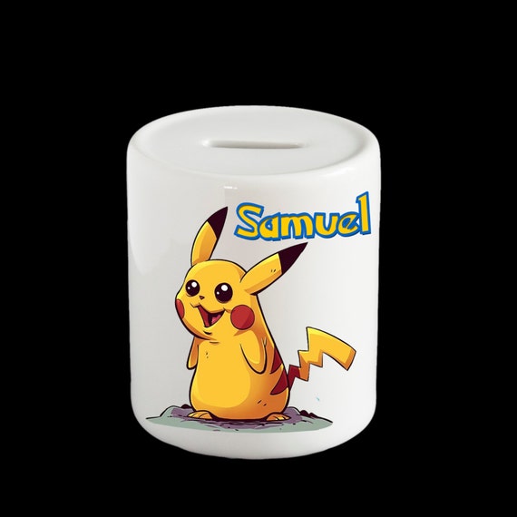 Personalised Pikachu Pokemon Go Piggy Bank Personalised Pokemon Money Box Boys Birthday Gift Pikachu Gift - 