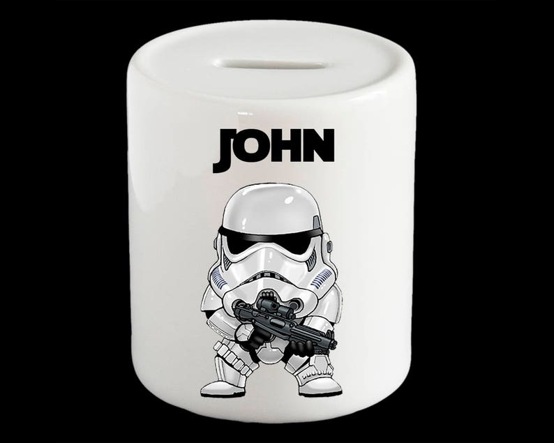 Personalised Star Wars Storm Trooper Piggy Bank Storm Trooper | Etsy