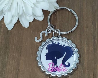 barbie head keychain
