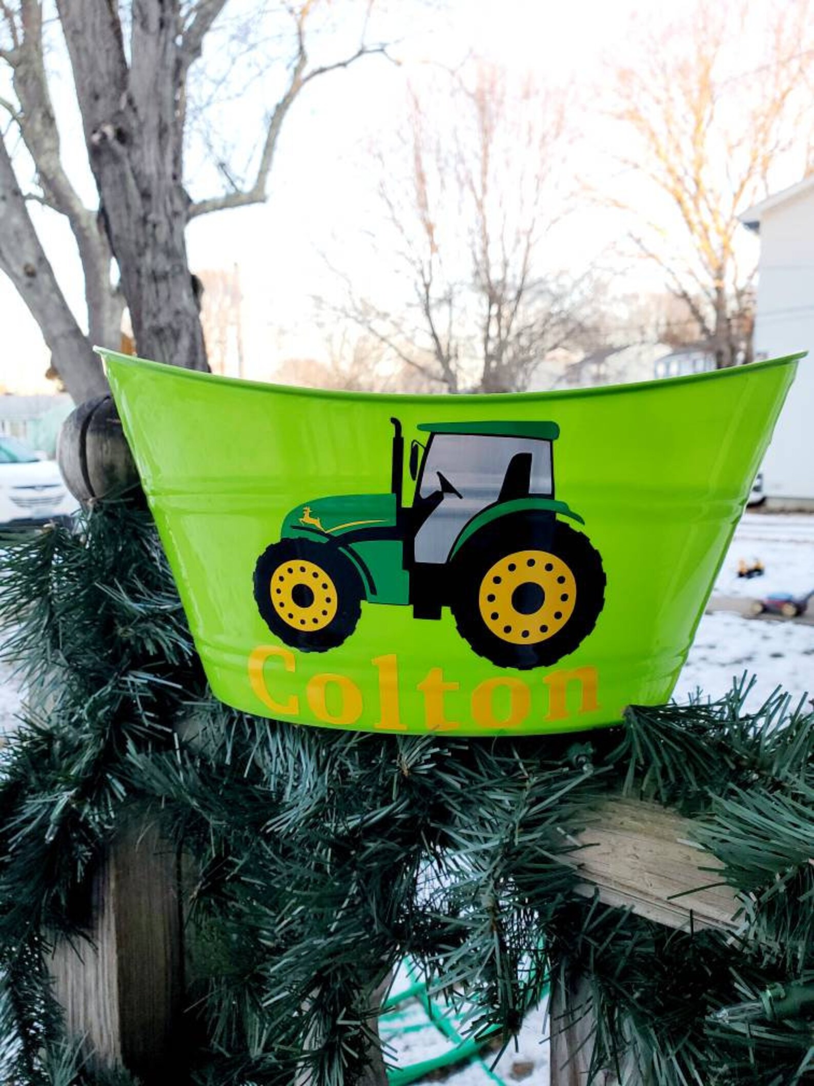Personalized Easter Basket John Deere bedroom Easter basket Etsy