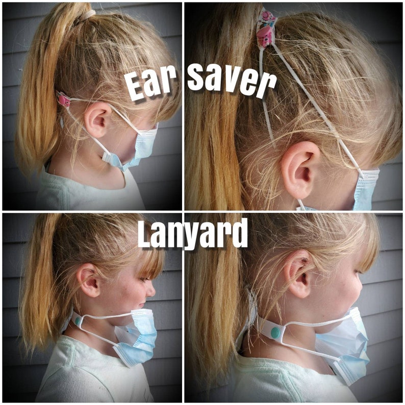 Kids face mask extender mask lanyard ear saver comfortable Etsy