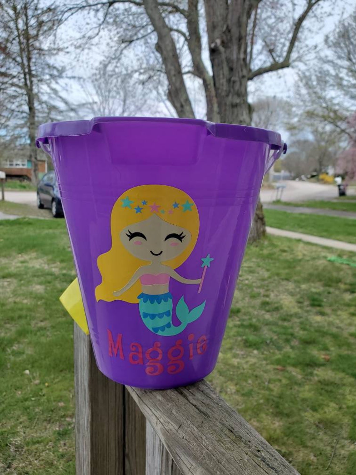 Beach bucket sand pail personalized sand pail personalized Etsy
