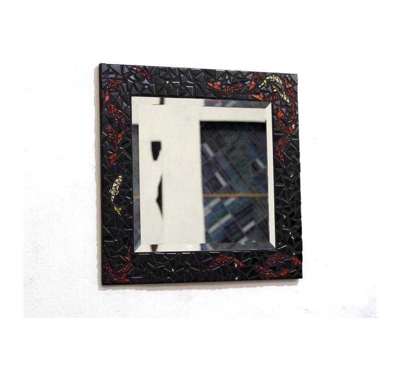 Feng Shui Decor Mosaic Mirror Koi Fish Bathroom Wall Large Wedding Engagement Gift Japanese