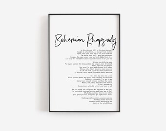 song lyric art etsy
