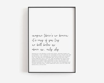 Song lyrics print, Song lyrics wall art, Editable print, Song lyrics poster, Custom print, Personalized print, Printable quote, The Beatles