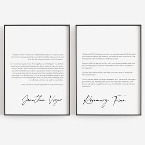 Art mural de voeux de mariage, impression de voeux de mariage, cadeau de voeux de mariage, cadeau de premier anniversaire, modèle de voeux de mariage, impression de voeux de mari et femme