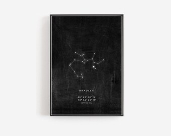 Galaxy print, Sagittarius constellation print, Sagittarius print, Sagittarius gift ideas, Astrology gifts, Zodiac gifts, Zodiac wall art